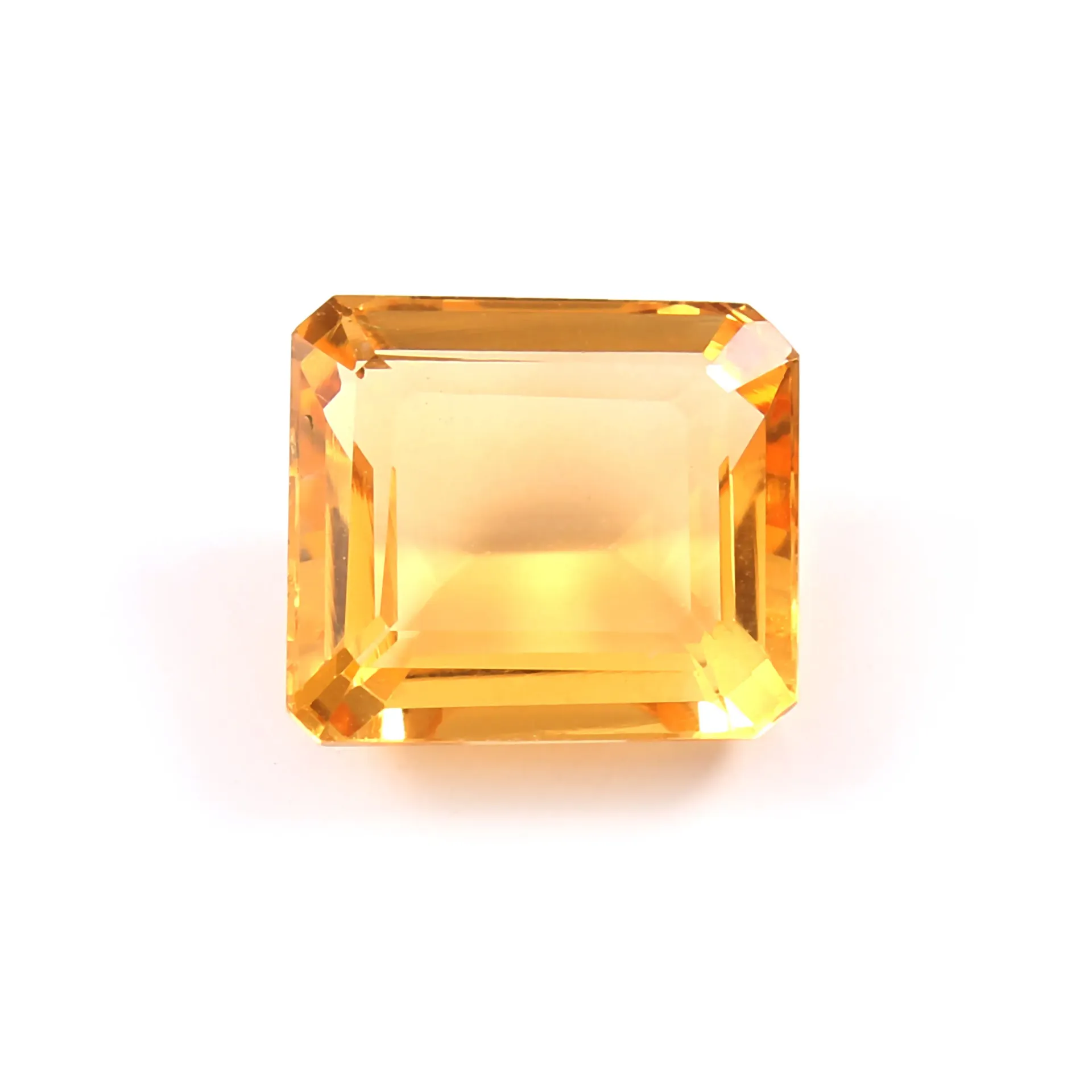 10 Ct's Citrine Octagon Free size Loose Gemstone For Jewelry